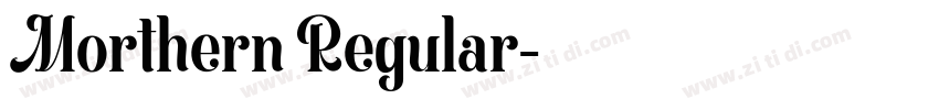 Morthern Regular字体转换